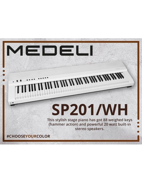 Medeli SP201/WH